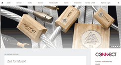 Desktop Screenshot of connectaudio.de