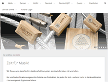 Tablet Screenshot of connectaudio.de